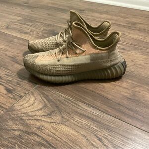 Tan and Olive Knit Sneakers